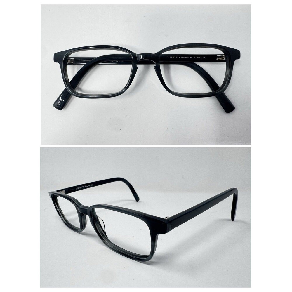Warby Parker Hardy M175 Dark Gray / Black Eyeglass Frames 51-18-145 (B)